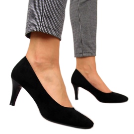 Svarta Sergio Leone pumps i mocka