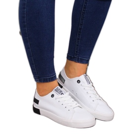 Lågt ekologiskt läder vit Big Star FF274175