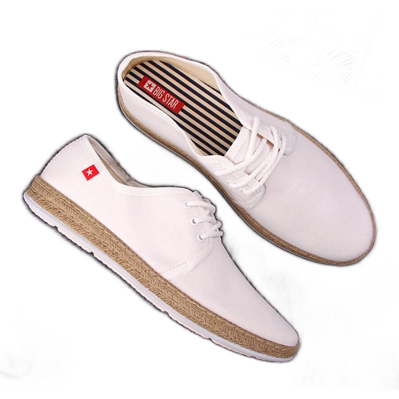 Vita espadrilles-sneakers för kvinnor Big Star FF276043