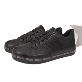 Svarta damsvarta Big Star II274070 låga sneakers