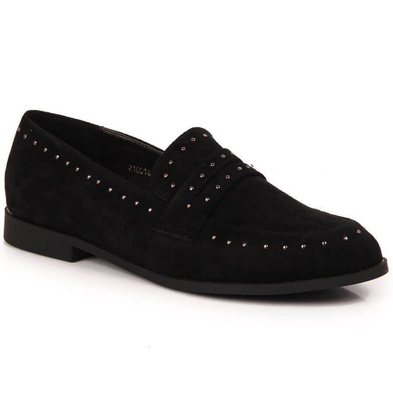 Damskor i mocka med nitar svarta Laura La.Fi