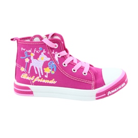 American Club Rosa sneakers med dragkedja amerikanska TEN13 blå