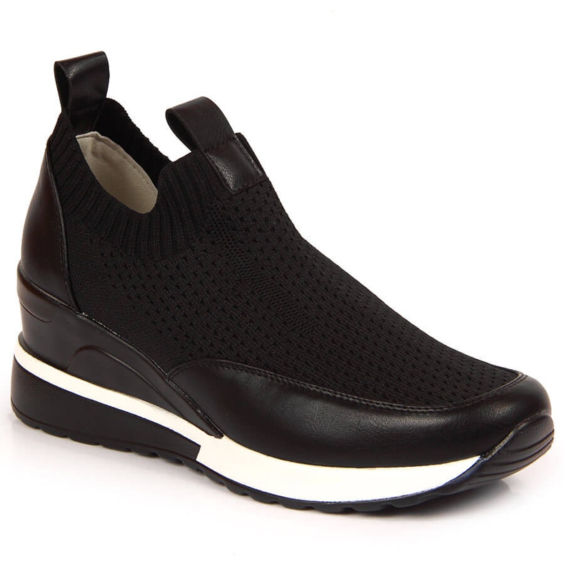 Kvinnors svarta kilskor Potocki