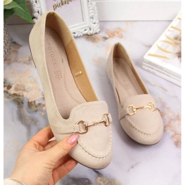 Dam loafers med beige Potocki dekoration