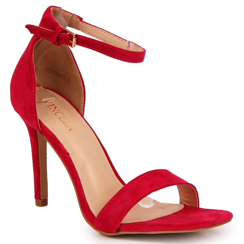 Sandaler höga klackar mocka fuchsia Vinceza rosa