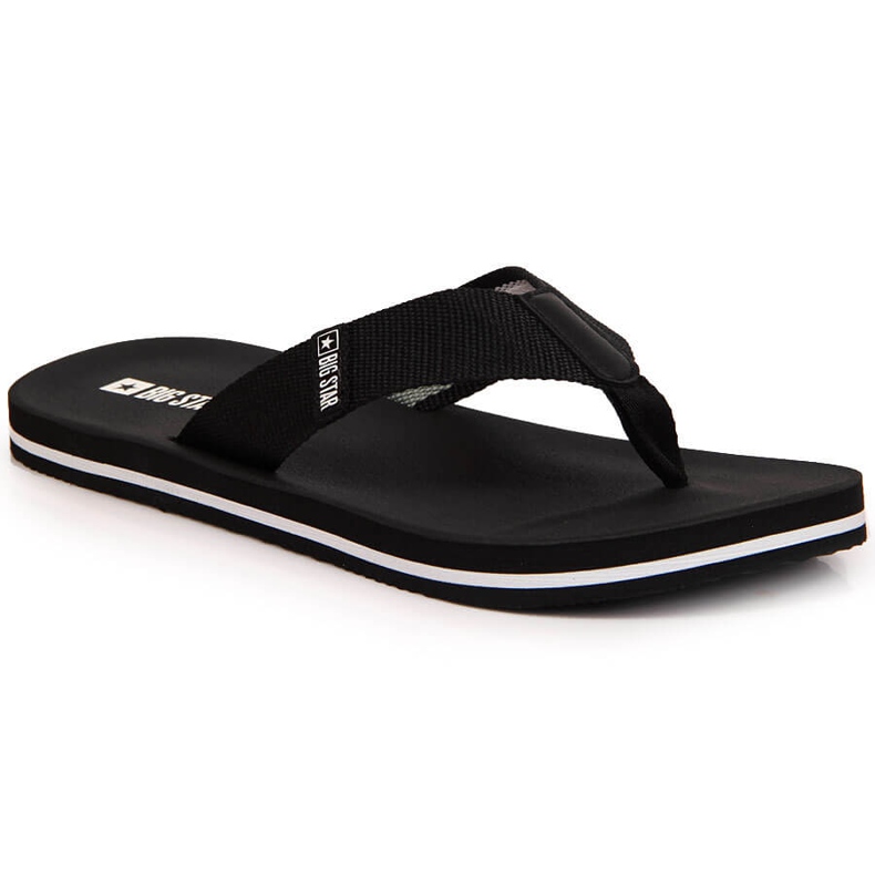 Svarta flipflops för män Big Star JJ174519