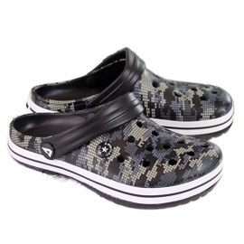 American Club svarta skumtofflor för pojkar