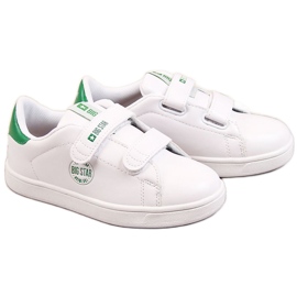 Eko läder kardborrband vita Big Star DD374029 sneakers