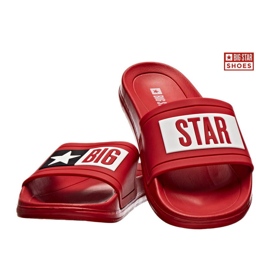 Red Big Star DD274A267 röda gummi strandtofflor