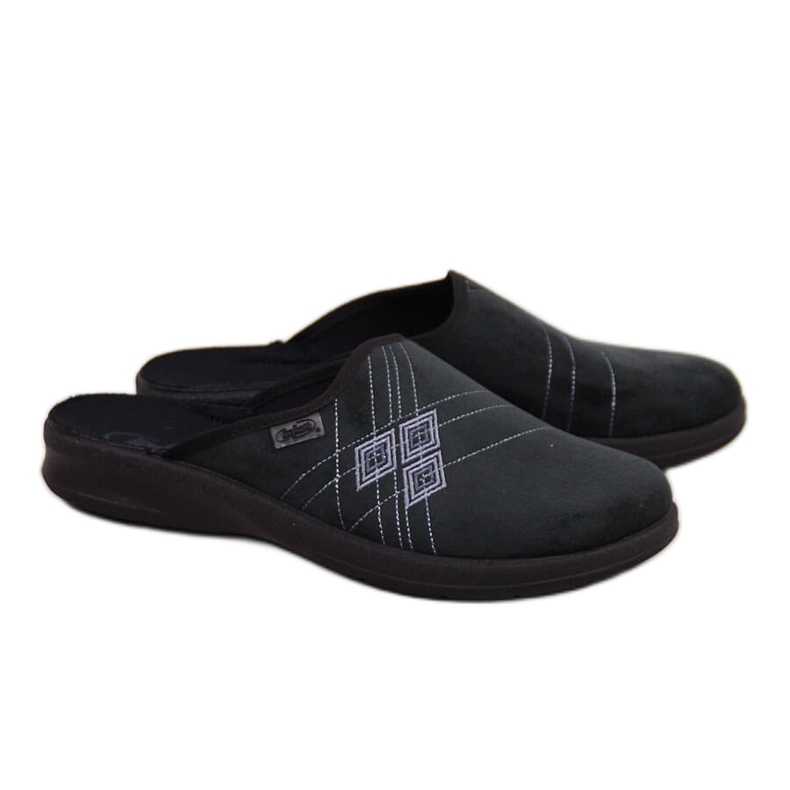 Svarta Befado hemtofflor för män