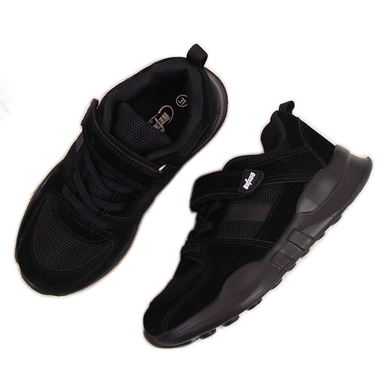 Svarta Befado kardborrband för barnsportskor