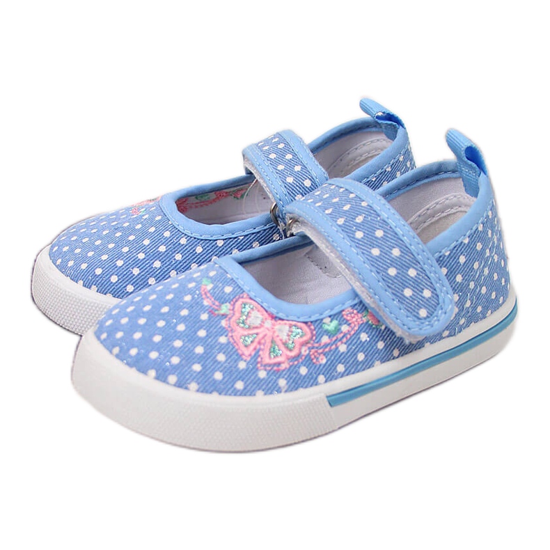 Kardborreballerinor med blå Atletico-prickar