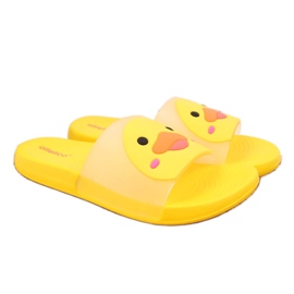 Gula Atletico barntofflor för poolen