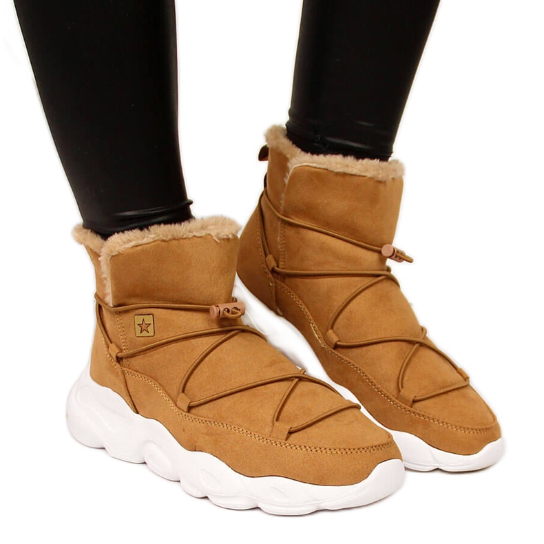 Snöskor för kvinnor kamel Big Star II274266 brun