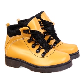 Pojkstövlar, varm kamel Kornecki 6737 gul