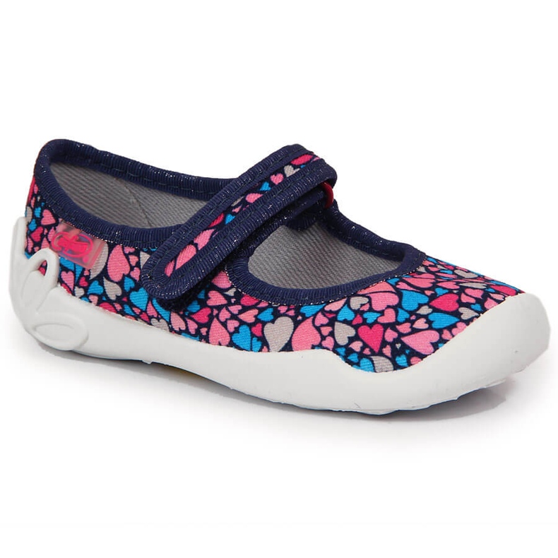 Flickor ballerinor tofflor i hjärtan Befado rosa