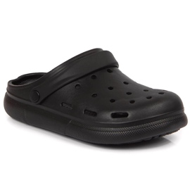 Svarta Atletico svarta flipflops i skum