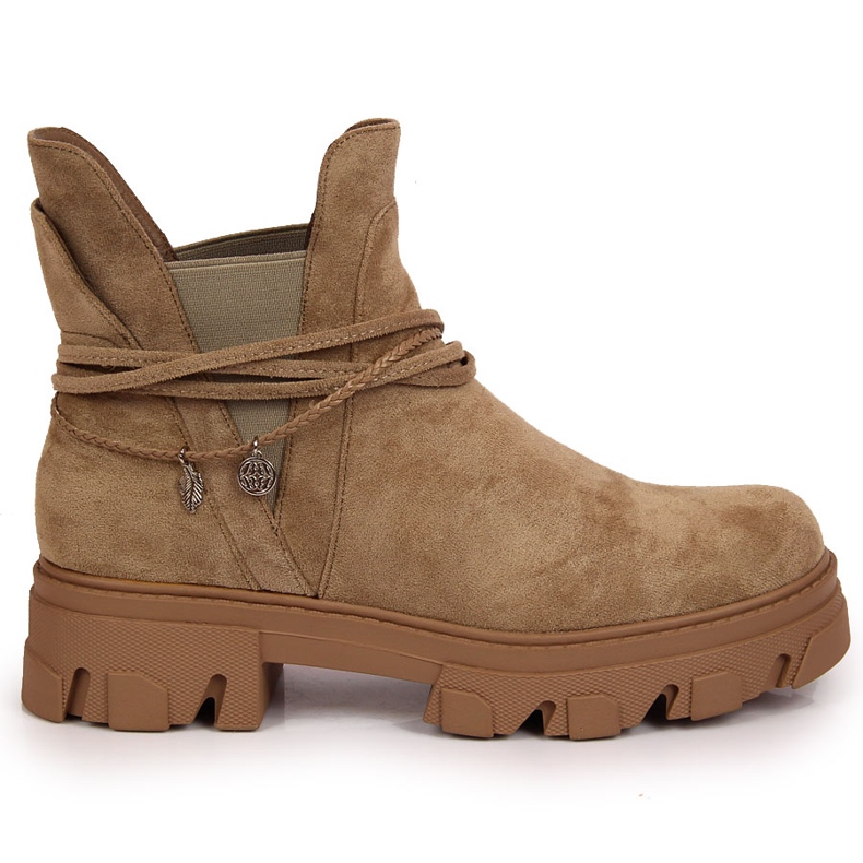 Svarta jodhpurstövlar för kvinnor, beige, Filippo