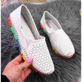 Bekväma vita Artiker-läderskor för kvinnor