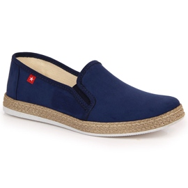 Dam slip on espadrillor marinblå Big Star JJ276003