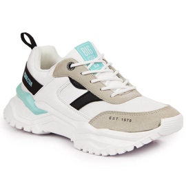 White Big Star JJ274A412 vita sneakers för kvinnor grå mångfärgad