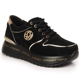 Sportläder för kvinnor på svart Filippo-plattform