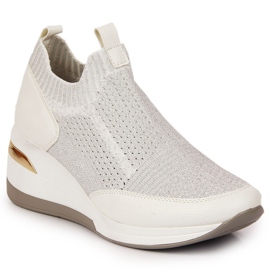 Vita wedge sneakers för kvinnor Artiker