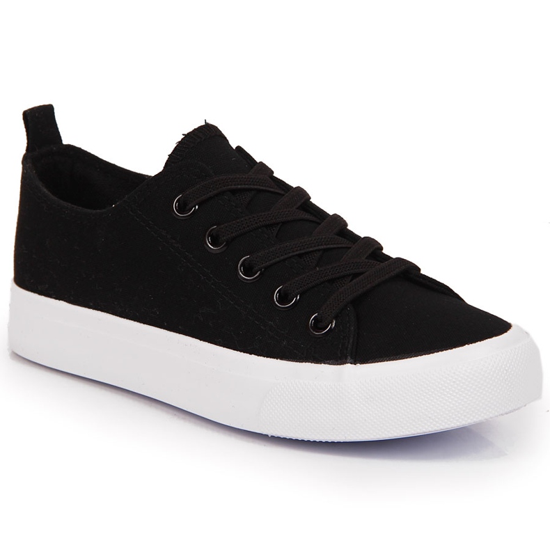 Atletico svarta textilsneakers