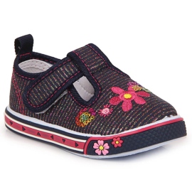 Atletico marinblå sneakers för tjejer