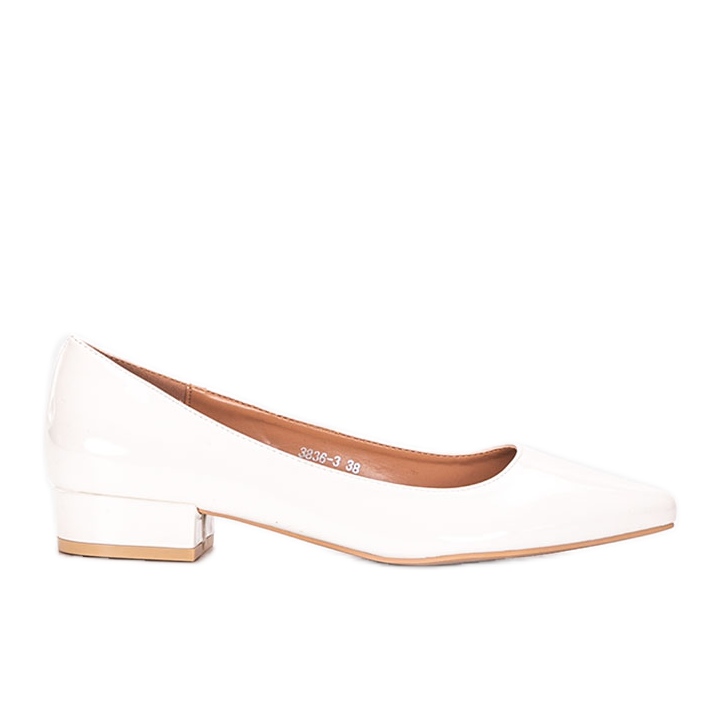 Vita Timms höga klackar