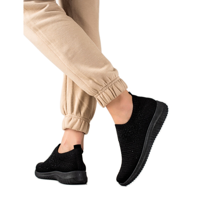 W. Potocki Sneakers Med Potocki Kristaller svart