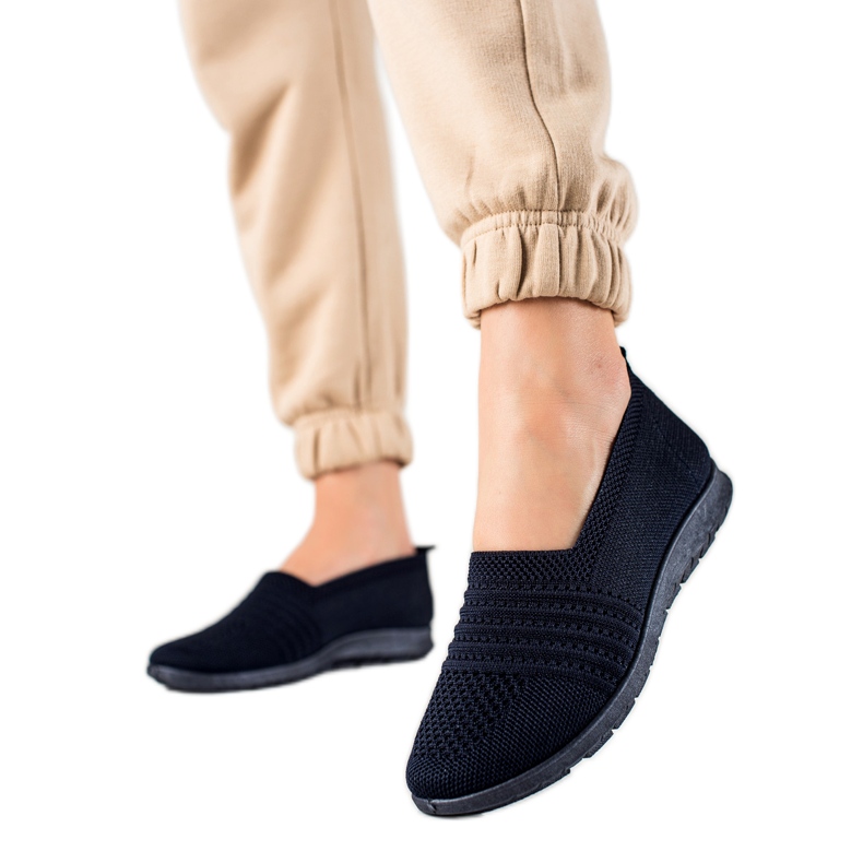 W. Potocki Klassiska Potocki Slipons marinblå