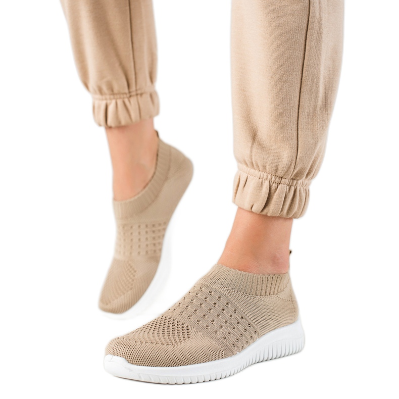 W. Potocki Potocki Slip-On sportskor beige