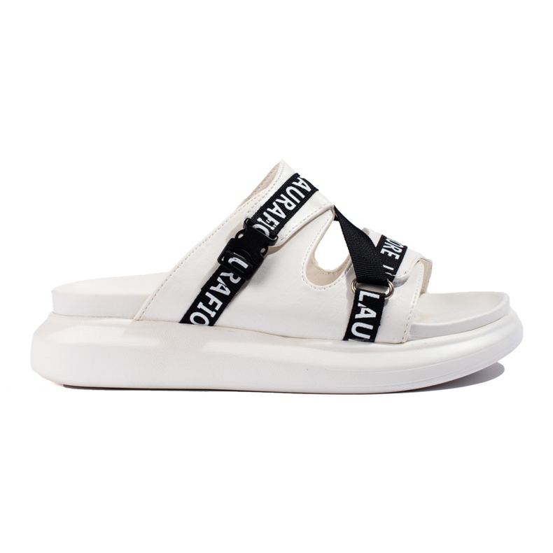 Bekväma LA.FI vita tofflor