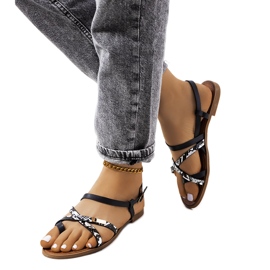 Svarta damsandaler från Wiener vit