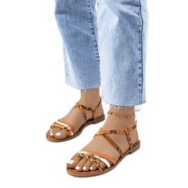 Reeta orange sandaler för kvinnor