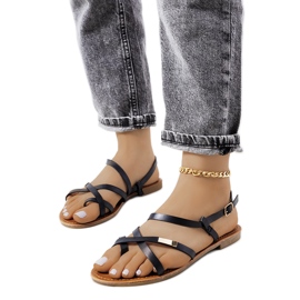 Svarta damsandaler från Polvi