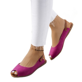 Rosa sandaler med Bene-skaft