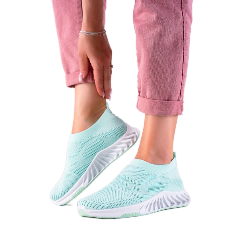 J. Star Trendiga gröna sneakers