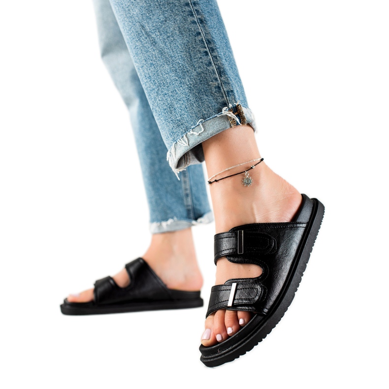 J. Star Casual kardborrflip-flops svart