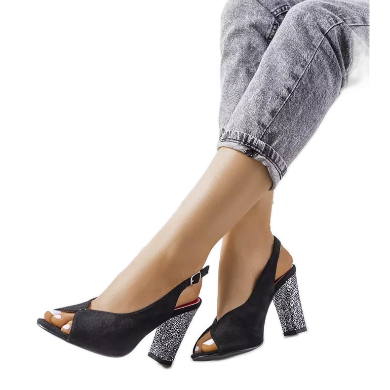 Svarta mockasandaler från Bonnie