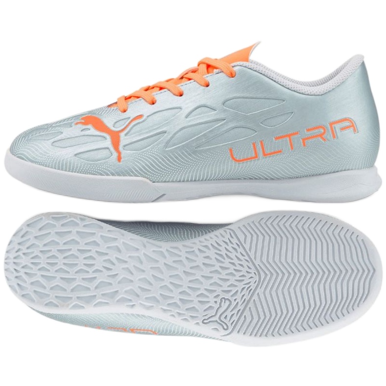 Puma Ultra 4.4 It Jr 106746 01 fotbollsskor grå silver-