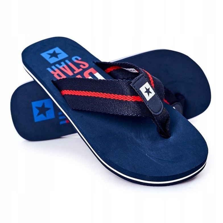 Män Flip-flops Big Star FF174478 Marinblå