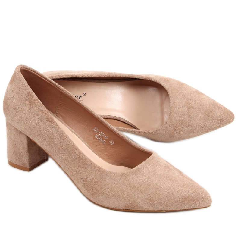 Pumps på höga klackar Mindy Khaki beige