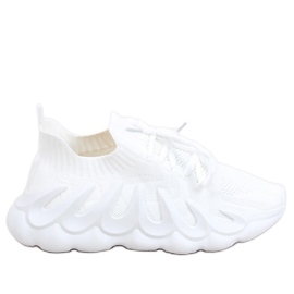 Ineng White strumpor sportskor vit