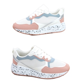 Truth White sneakers för kvinnor vit blå rosa silver-