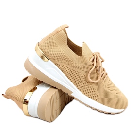 Faggio Khaki strumpor beige