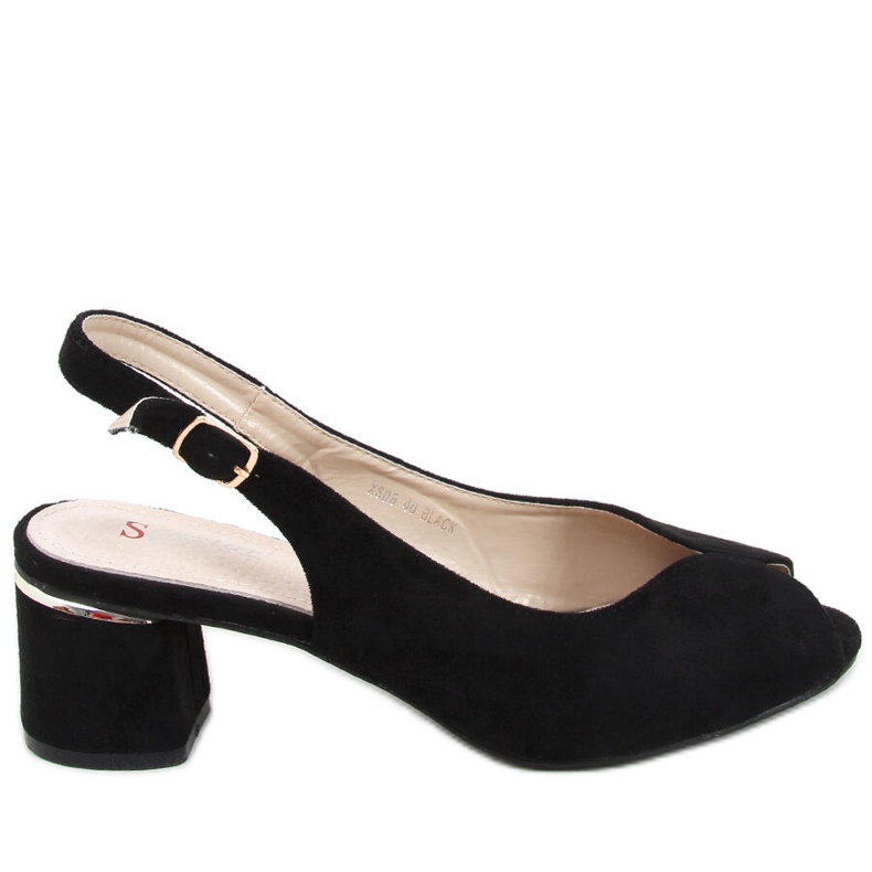 Venus Svarta sandaler med klack