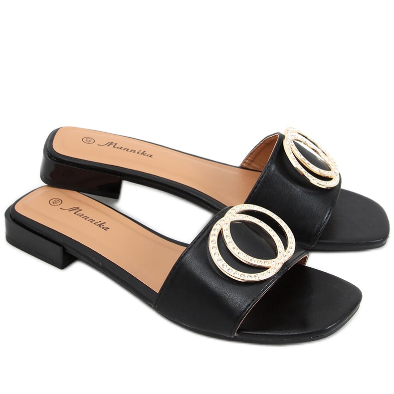 Allor Black damtofflor svart