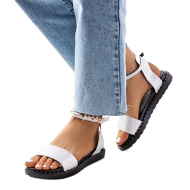 Perunka vita sandaler för kvinnor